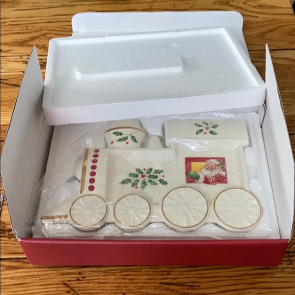 NEW Lenox Vintage Holiday Train Spoon Rest boxed - Picture 4 of 6